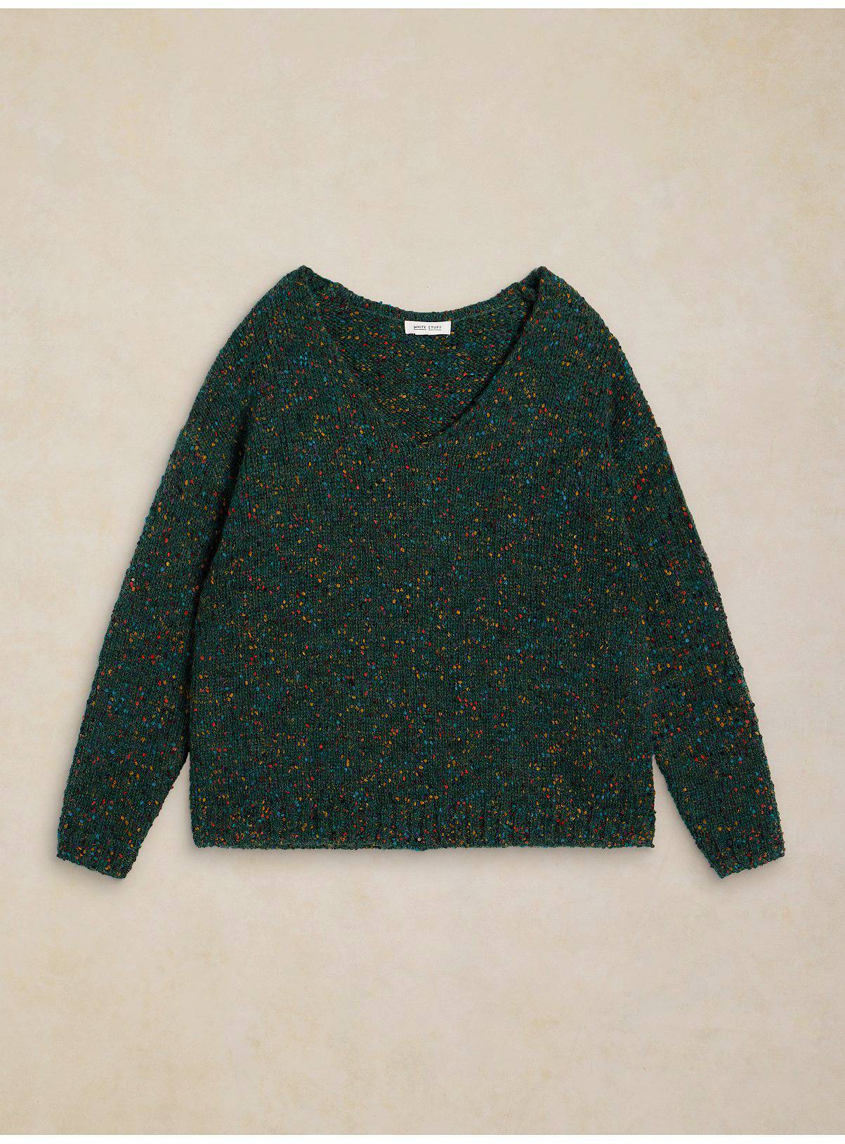WHITE STUFF Texture V Neck Jumper 18 - Image 5